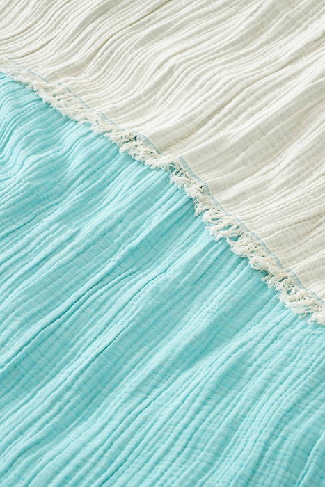 L'essentiel linge de maison Colcha doble Muslin Turquesa L'essentiel linge de maison Colcha doble Muslin Turquesa